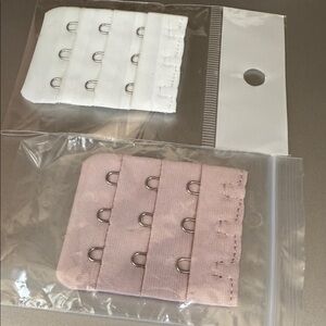 Women's Bra Extender Set - White and Pink